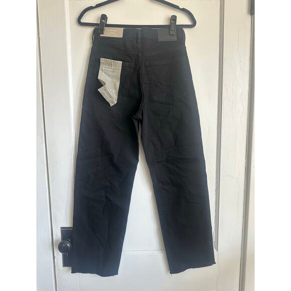 Everlane Way-High Jeans Coal Gray Size 24 NWT Straight Leg - Picture 10 of 13